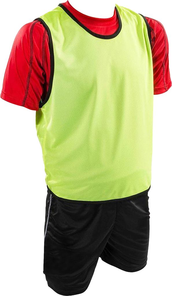 Precision - Trainingslatz Atmungsaktiv für Kinder Ärmellos RD2030 (98) (Fluoreszierendes Gelb)