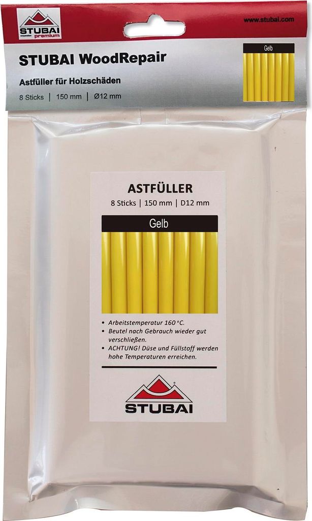 STUBAI WoodRepair Holzreparatur, Flexibler und UV-beständiger Astfüller im Kompaktbeutel oder Industrie-Beutel