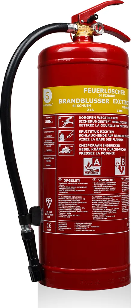 Estintore Smartwares SB6 6L a Schiuma - Prezzo Migliore Online - 2