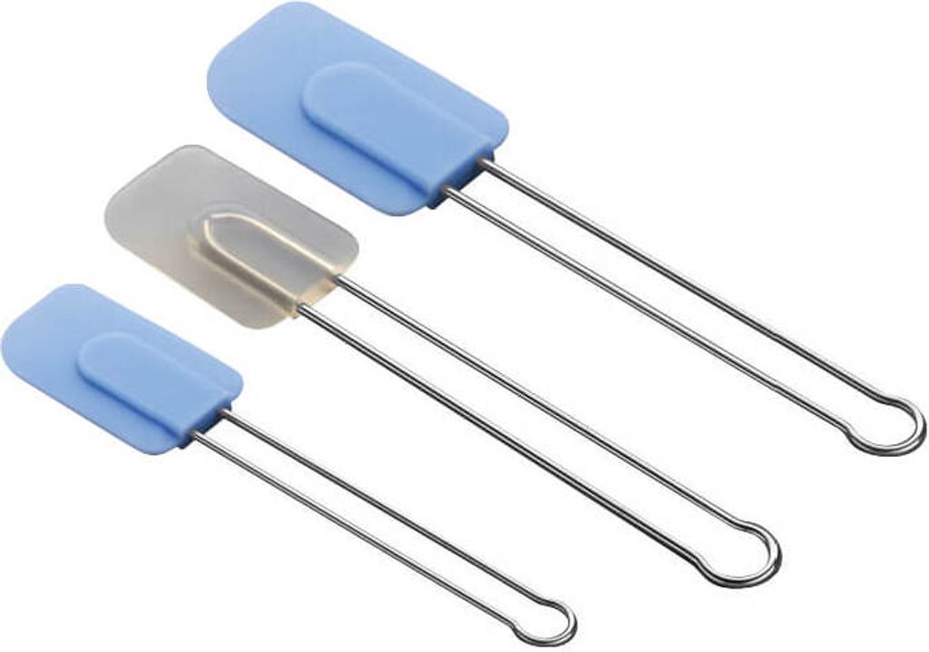 Kelomat Teigschaber aus weichem Silikon Edelstahl 12cm Produktbild 