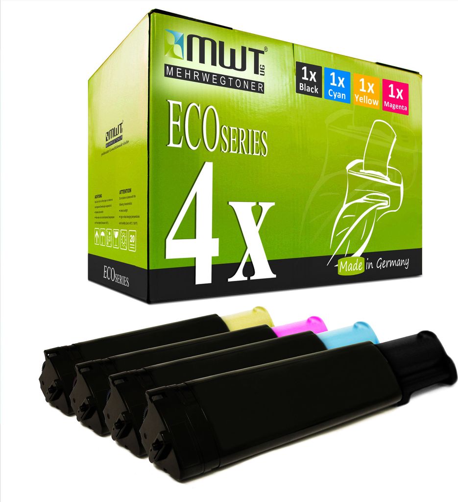 4 Mehrwegtoner kompatible Lasertoner ersetzt Epson C13S050319 C13S050318 C13S050317 C13S050316 Mehrfarbig