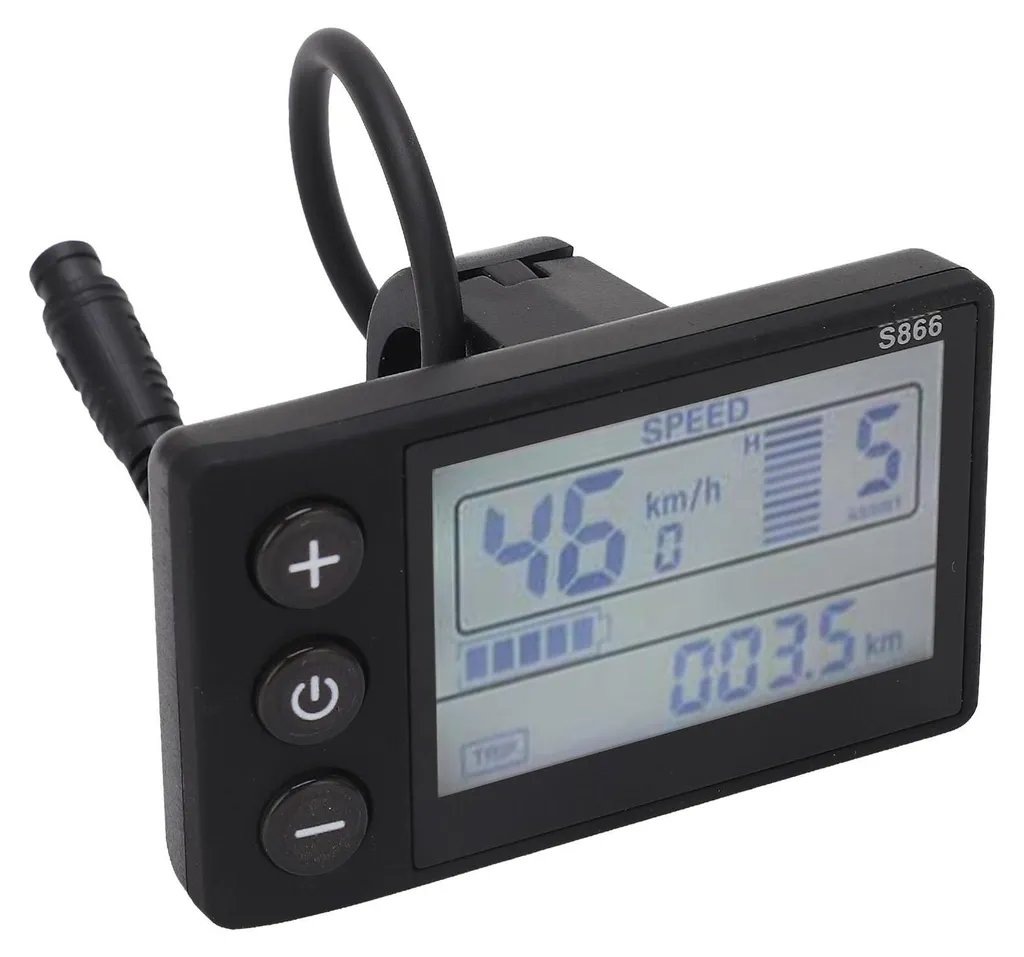 Console LCD S866 Étanche pour Vélo Électrique Multi-Tension 24V-60V - 3