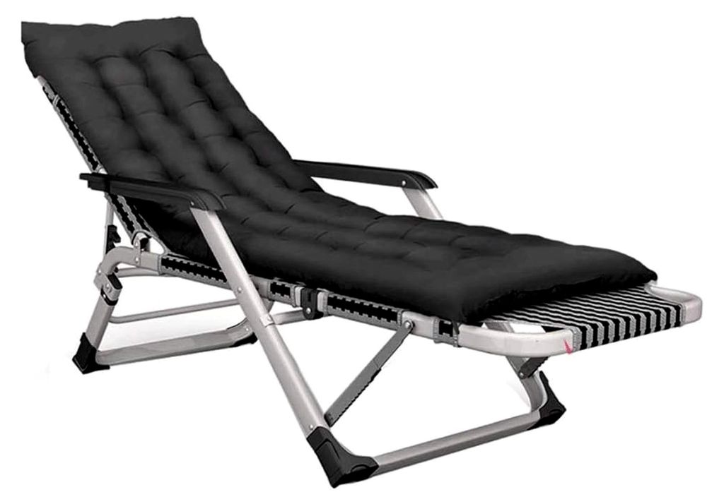 Leichter und langlebiger Klappstuhl, zusammenklappbarer Liegestuhl, stilvoll, Büro-Klappbett/Siesta-Bett, Aluminium-Strandstuhl, alter Lazy-Lounge...