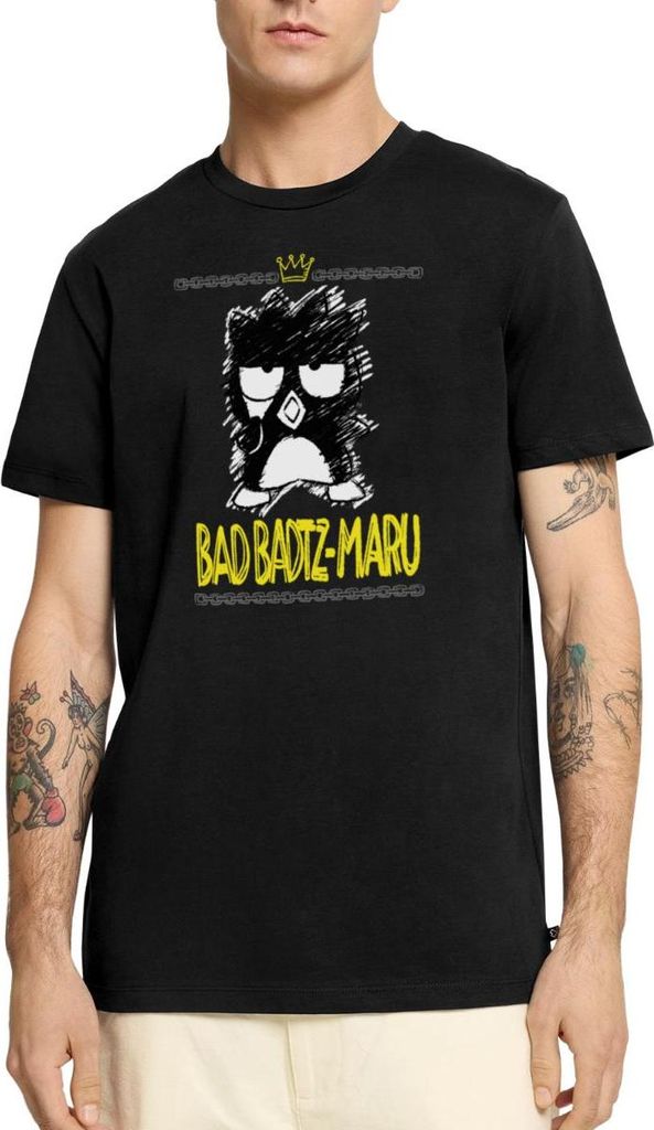 Spreadshirt Bad Badtz Maru Skizzen Stil Männer Premium T-Shirt, M, Schwarz