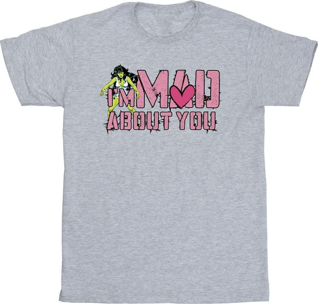 Marvel - "Mad About You" T-Shirt für Herren BI38172 (L) (Grau)