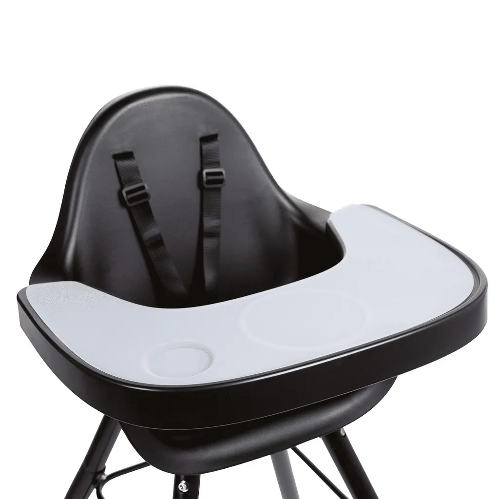 Tablette Chaise Haute Childhome Evolu Noir et Set de Table Silicone - 9