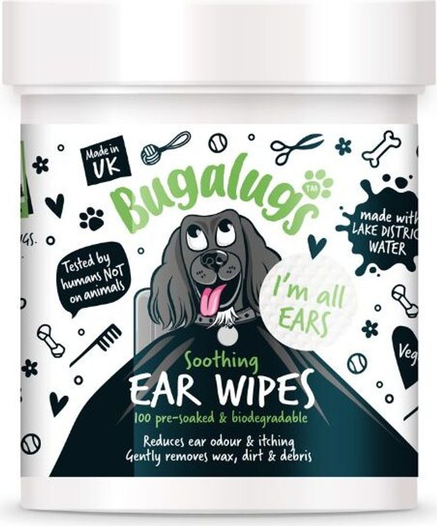 Bugalugs vorbehandelte Ohrpflege - Pads für Hunde
