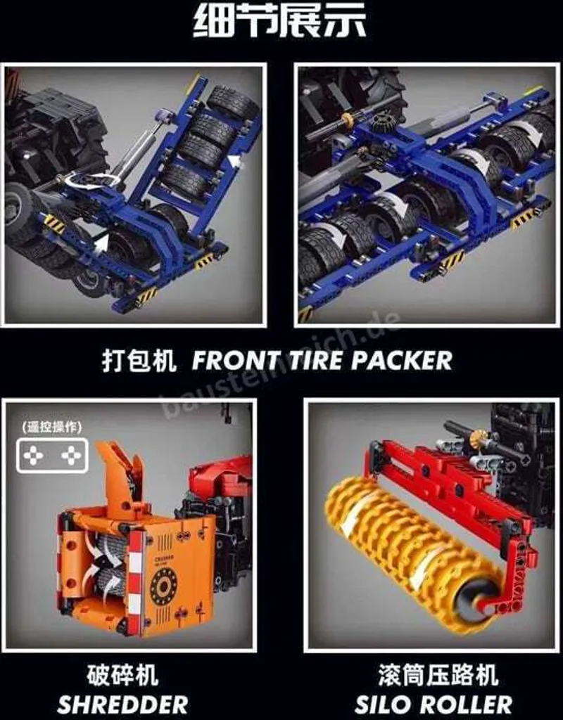 Tracteur Mould King 17020 : Solution de Construction Technique et Solide