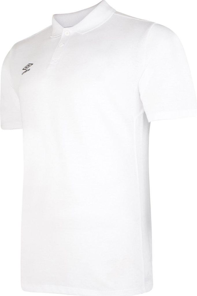 Umbro - "Essential" Poloshirt für Jungen UO260 (140) (Weiß/Schwarz)