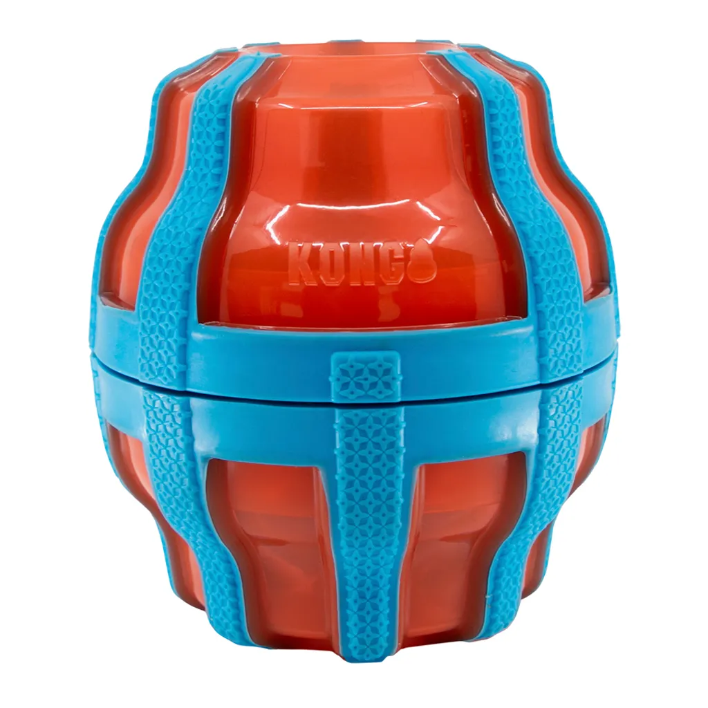 KONG Treat Spinner Arancione/Blu - Dispenser Cibo Interattivo per Cani