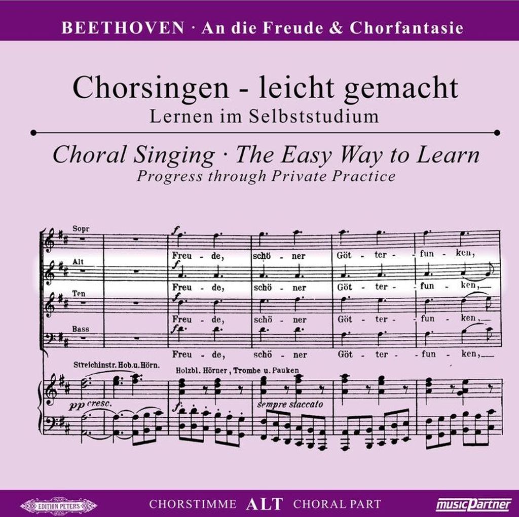 An die Freude & Chorfantasie, Chorstimme Alt, Audio-CD