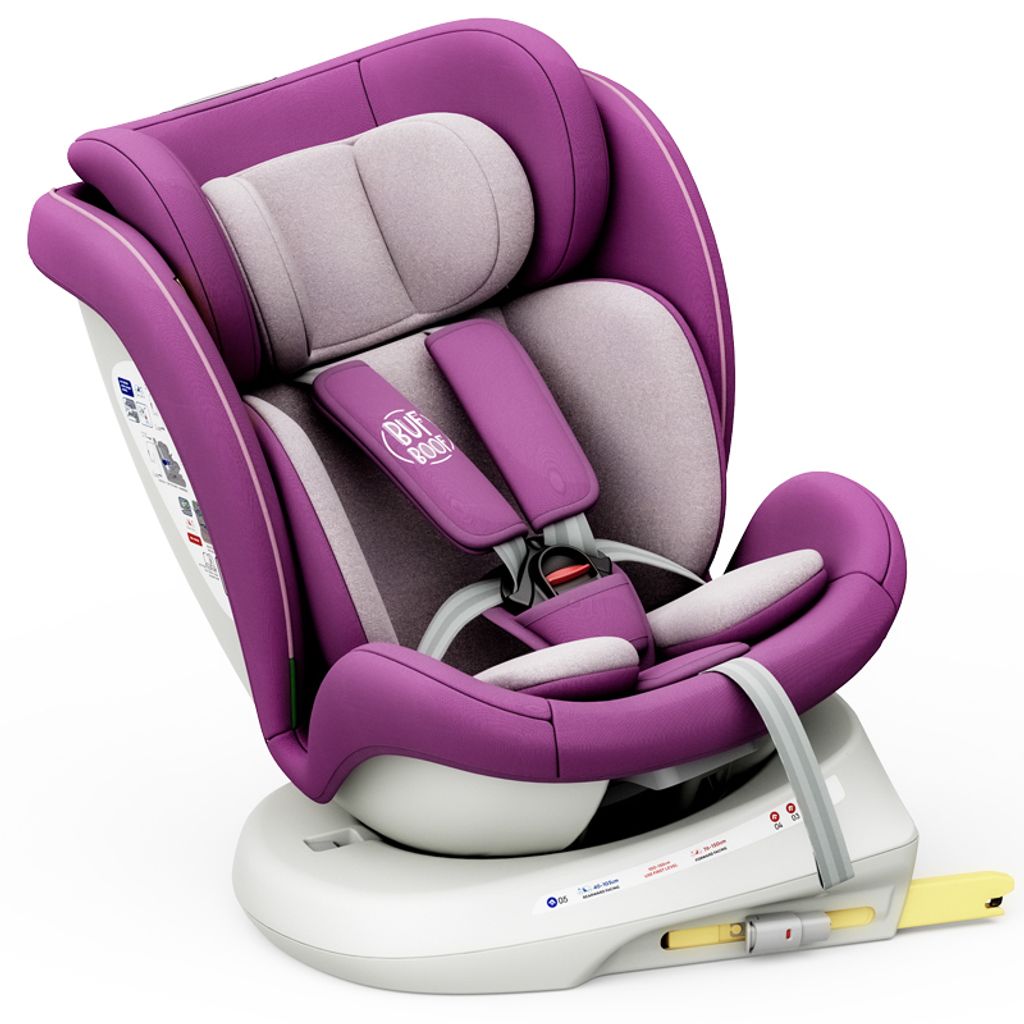 TWT I-SIZE Plus DELUXE Purple Kindersitz mit 360 Grad Produktbild 