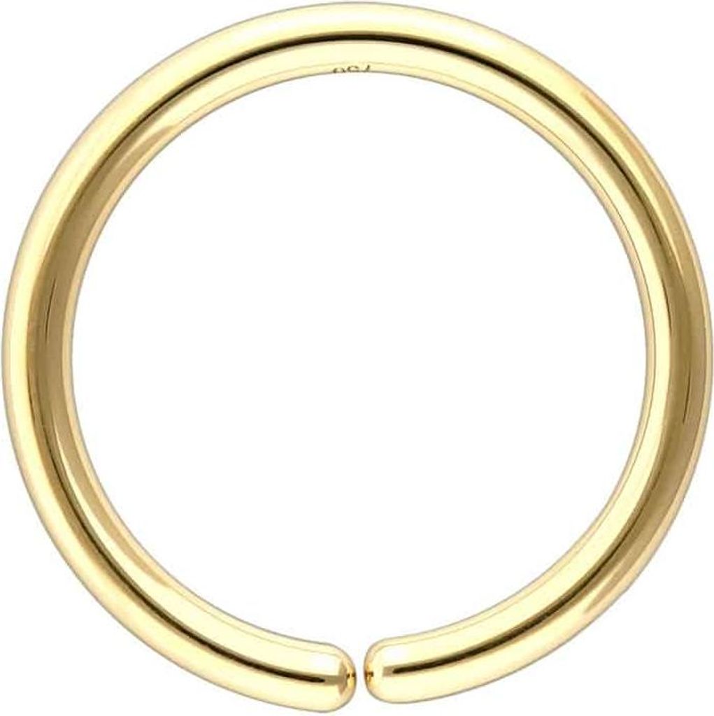 18 Karat Gold O-Ring - biegbar 18 Karat | Gold Innendurchmesser: 10mm | Stabstärke: 1,2mm