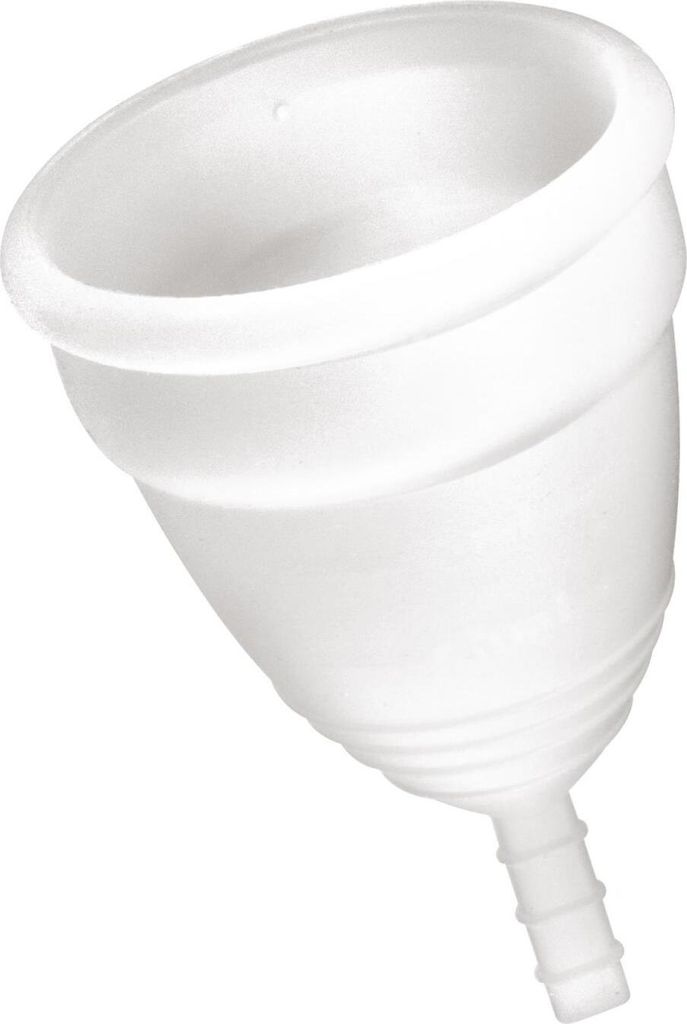 Coppetta mestruale Yoba Nature Santé in silicone bianco L Immagine del prodotto 