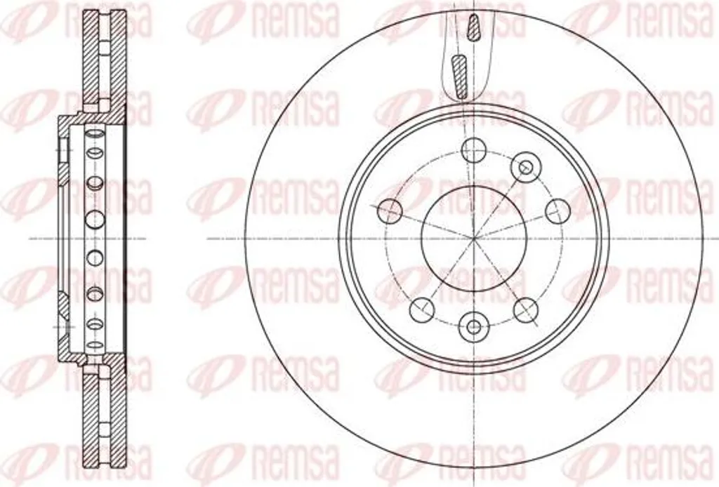 Disque de frein avant ventilé pour Renault Trafic et Opel Vivaro OE