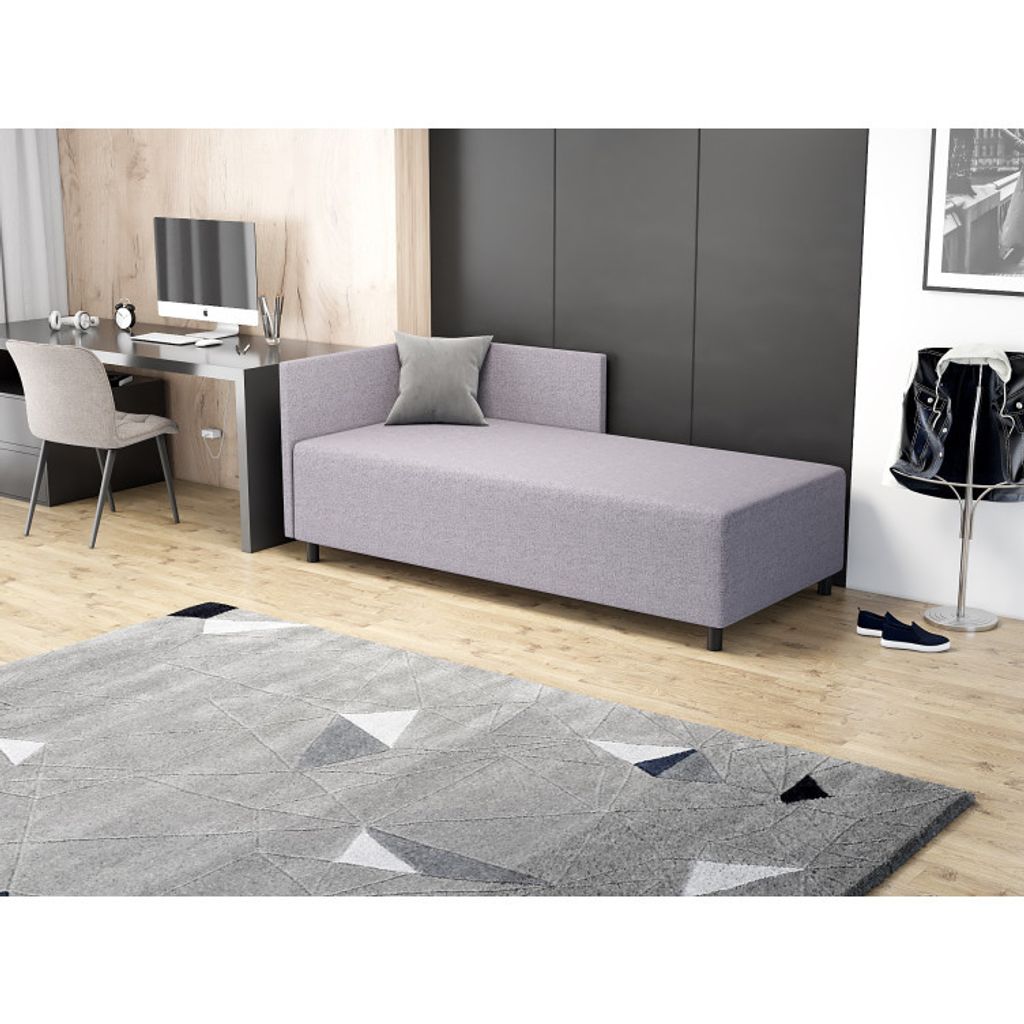 Einzelbett 110x195 INORI 2 - grau