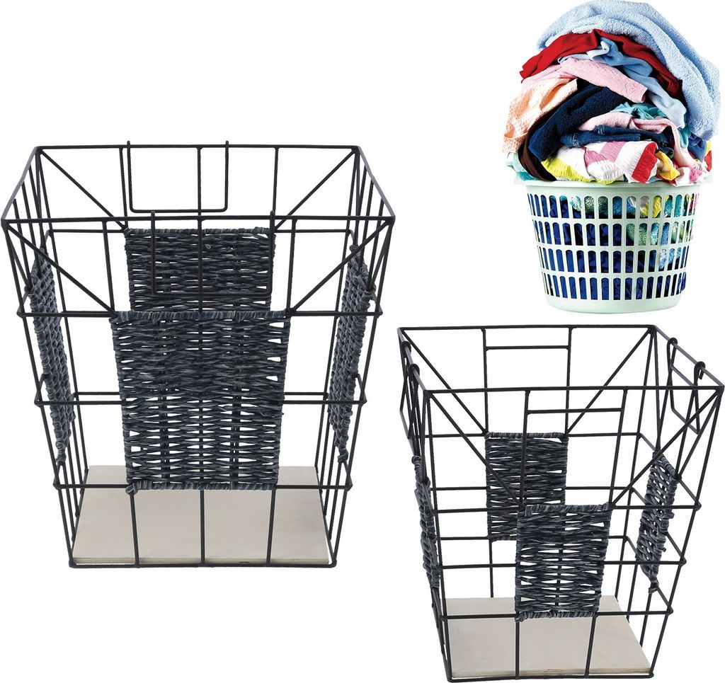 Einfaches Wäschekorb-Set Große Kapazität Outdoor-Speicher-Korb-Kleidung-Organizer