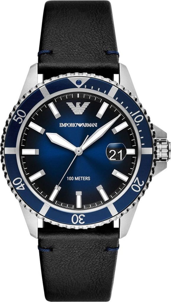 Multifunktions Emporio Armani Schwarz   Kollektion Diver - Produktbild 
