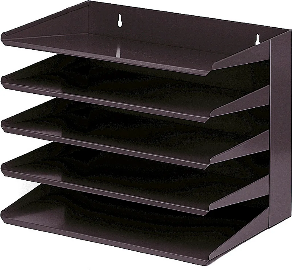Vepabins Rack Selezione Nero 5 Vani | Design Funzionale VEPA