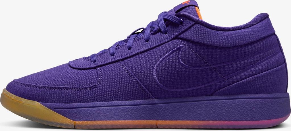 Nike Book 1 "Sunset Court Purple" Sneaker, Lila/Regenbogen, Größe: 48,5
