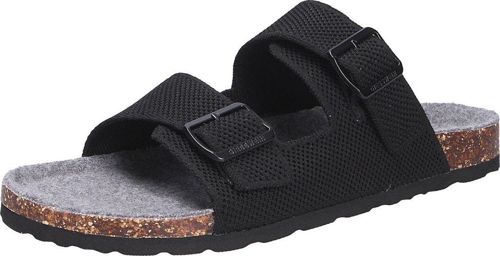 Giesswein Herren Tieffußbett Pantolette MERINO SLIDES schwarz Größe EUR 43