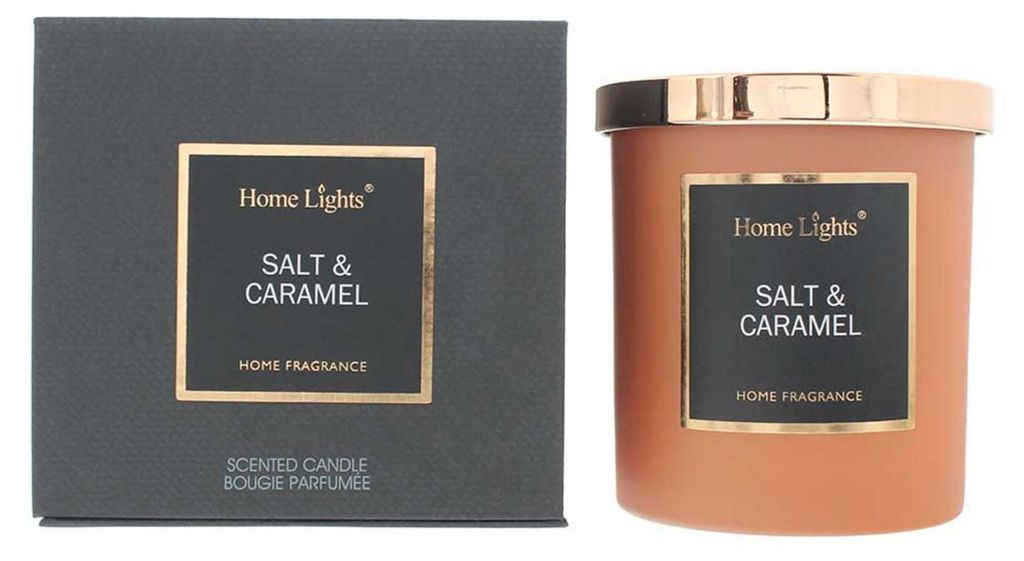 Home Lights, Salt & Caramel, Duftkerze, 215 g Produktbild 