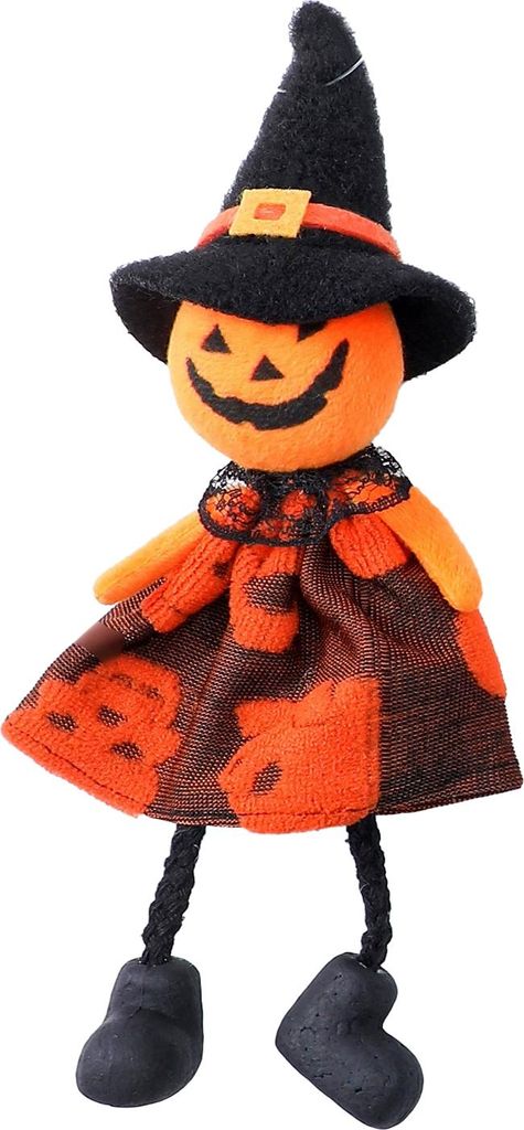 Halloween-Hängedekoration, Kürbis, Geist, Hexe, schwarze Katze, Plüschpuppen, Baumschmuck für drinnen und draußen, Haus, Hof, Veranda, Baumdek...