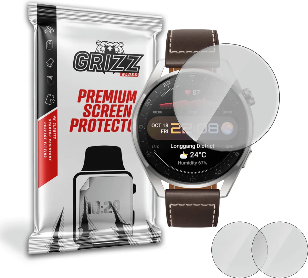 Matt GrizzGlass Paper Pellicola Huawei Watch 3 Pro - Protezione Antiriflesso