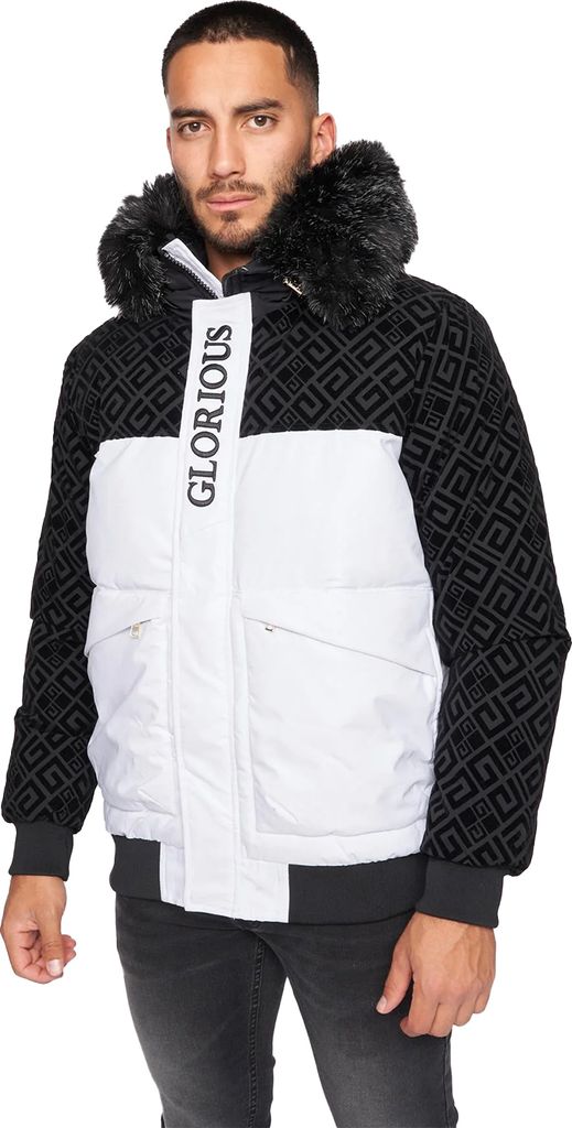 Glorious Gangsta - "Larano 2.0" Bomberjacke für Herren BG1623 (XL) (Weiß)