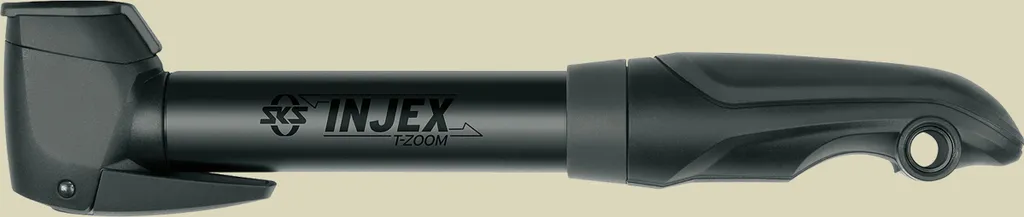 Pompe à Vélo Télescopique SKS Injex T-Zoom avec Tête Multi Valve Noire