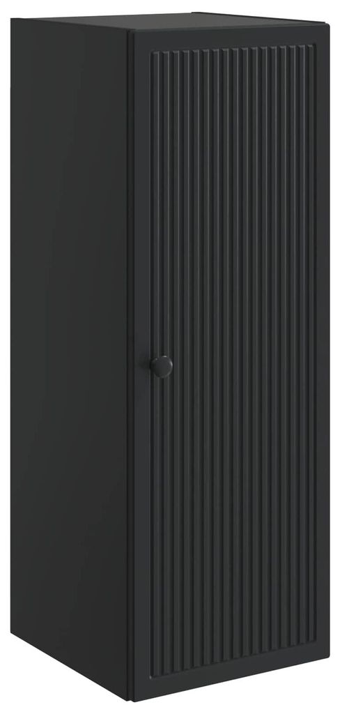 Wandschrank Schwarz 33 x 34,5 x 90 cm Holzwerkstoff
