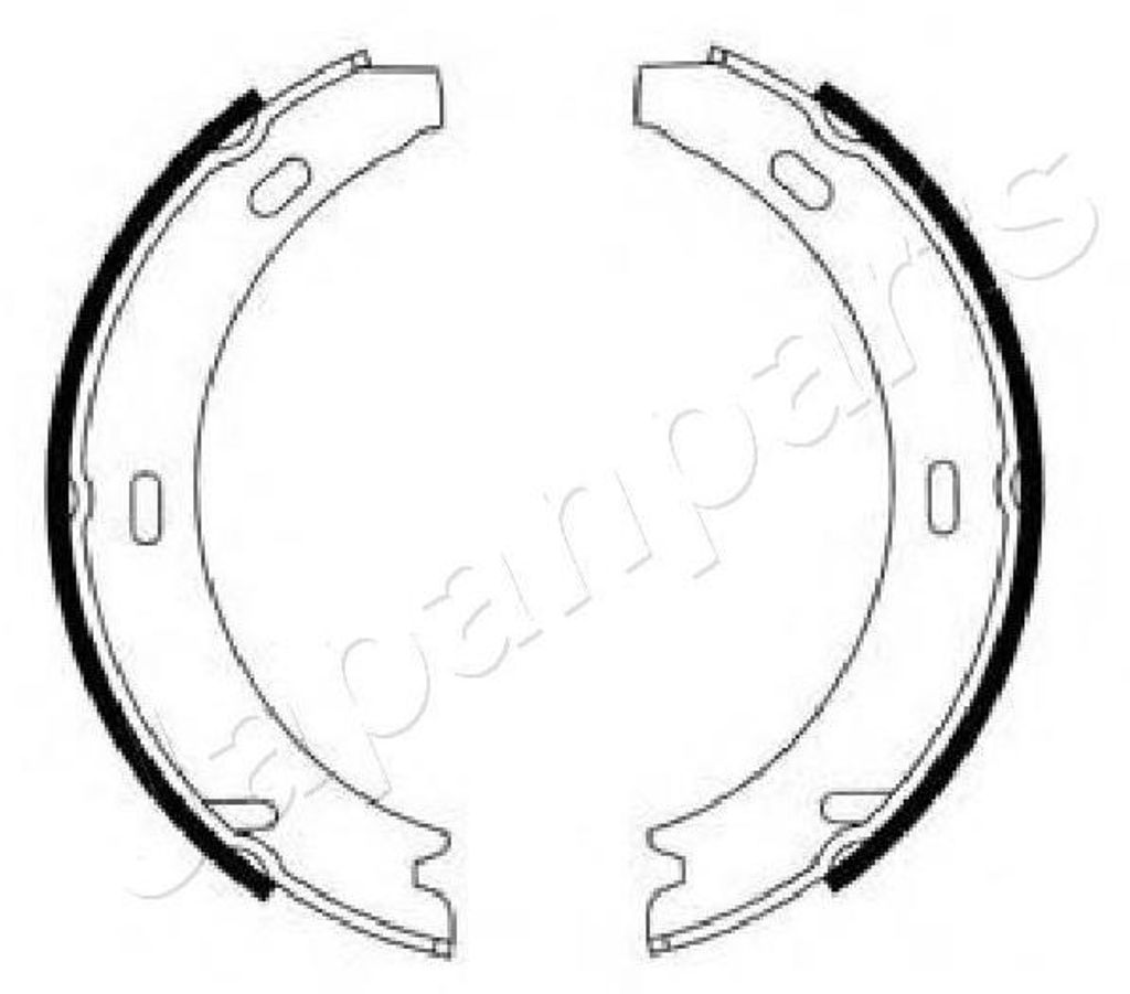 JAPANPARTS GF-0501AF Handbremsbeläge passend für MERCEDES-BENZ A-Klasse (W169) Handbremse