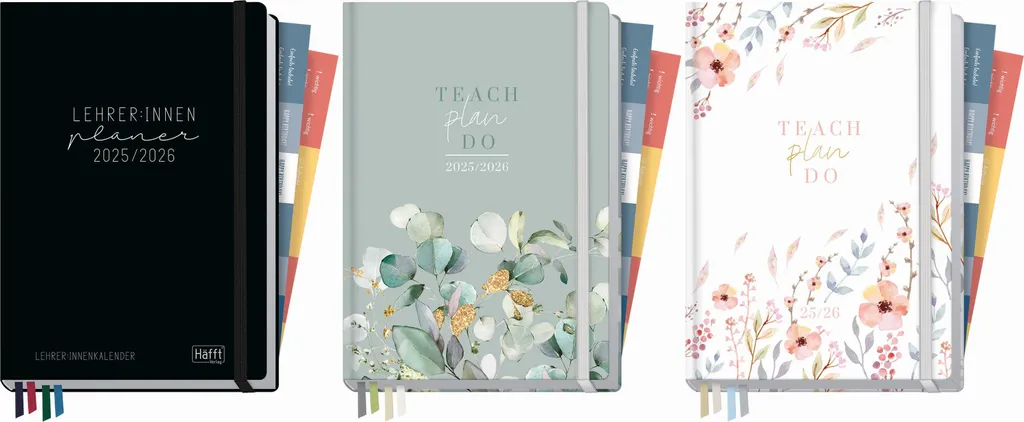 Agenda Häfft 2025/2026 Insegnanti A5+ | Motivi Creativi e Sostenibili