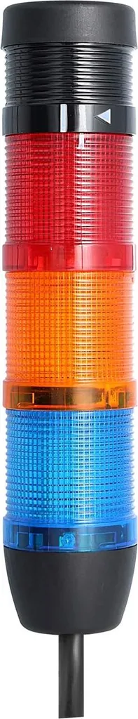 Tour de signalisation LED 3 couleurs 50 mm avec buzzer STEX24 24V