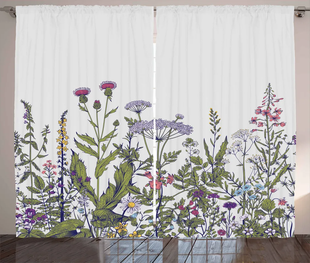 Tenda con Ganci e Passanti ABAKUHAUS 280x175 cm - Giardino Primavera
