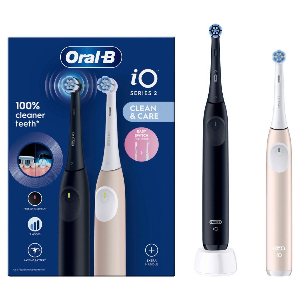 Oral-B iO Series 2 Night Black/Calm Pink avec 2e pièce à Image du produit 