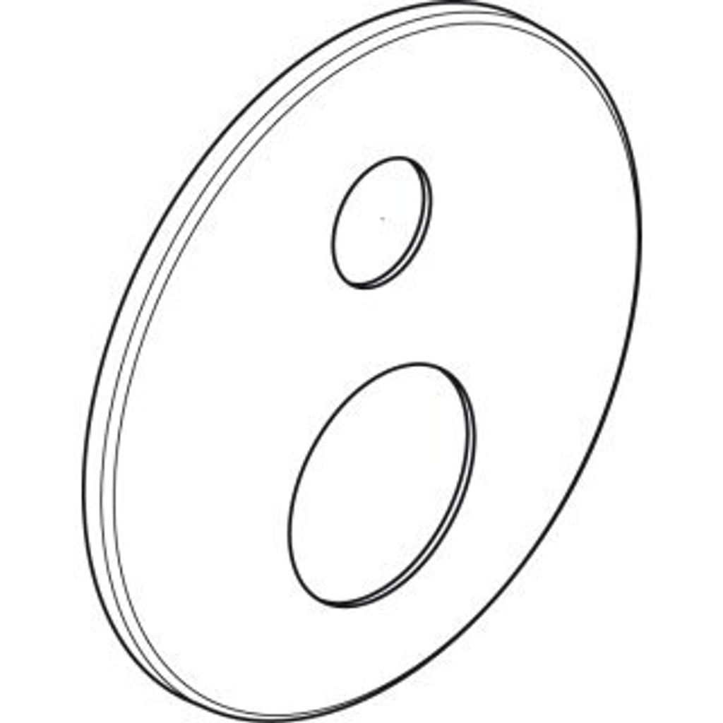 IDEAL STANDARD A861203AA Rosette, für Badearmatur, d:163mm,