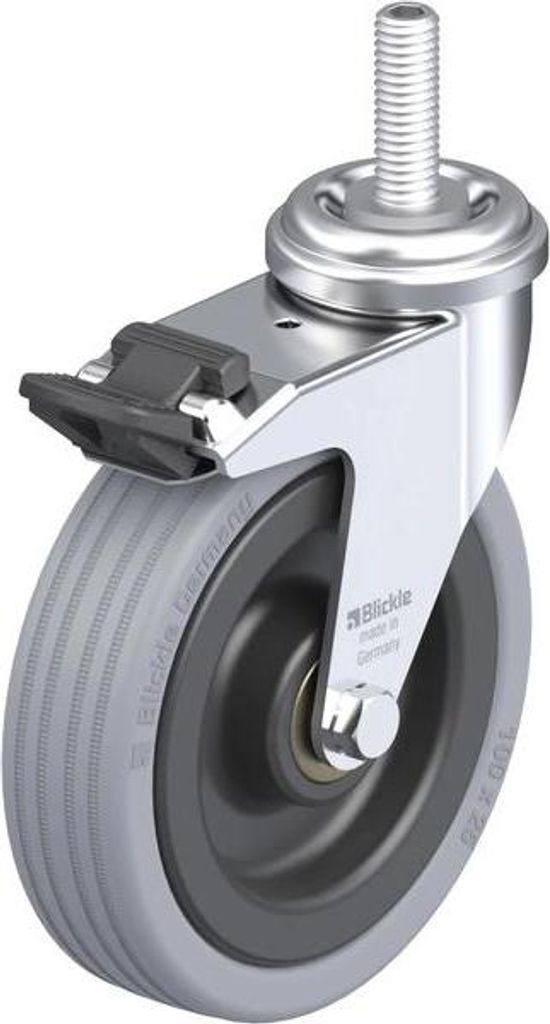 Blickle LRA-VPA 100K-FI-GS10, Roller, 175 kg, Grau, Deutschland, 1 Stück(e), 121 mm