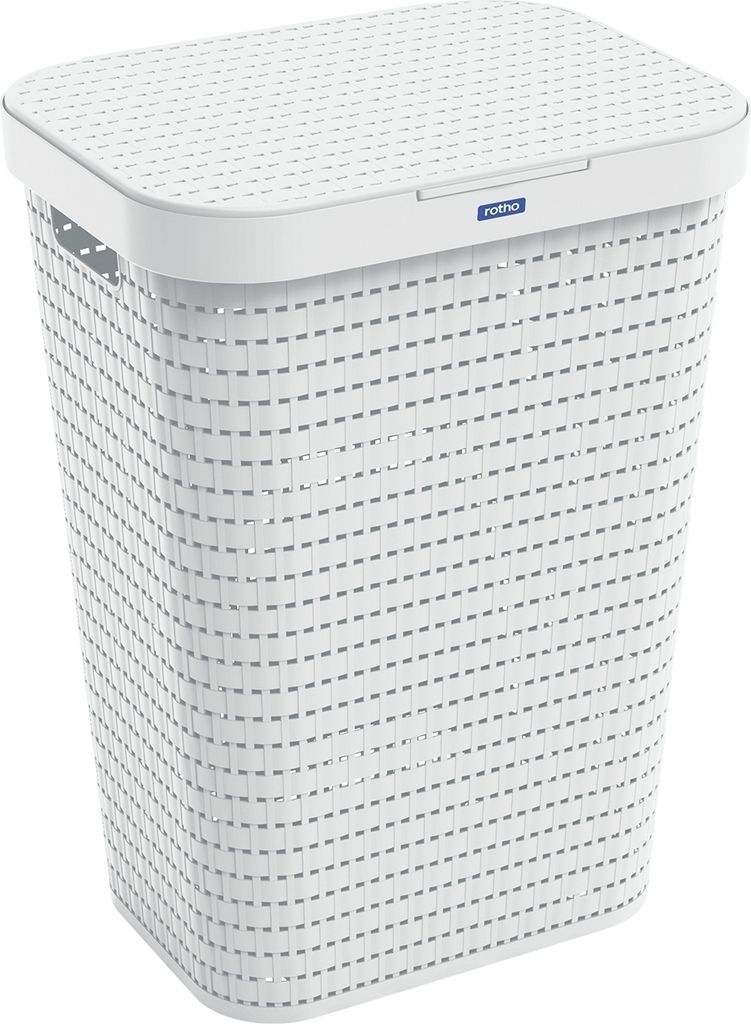 Wäschesammler 55 l COUNTRY, Farbe:Mistletoe weiß