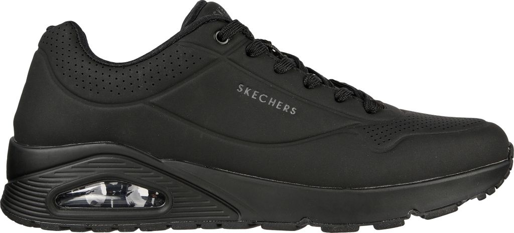 Skechers Uno - Stand On Air Sneaker, flache Sohle, schwarz, Produktbild 