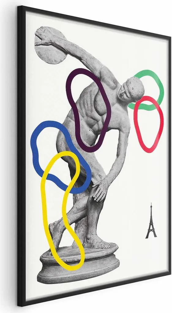 Poster Disc Throw 60x90 cm con cornice nera senza margini