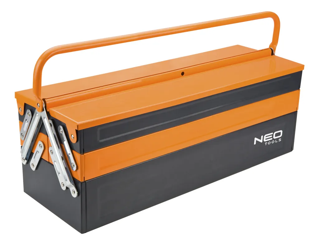 Boîte à outils NEO TOOLS en métal 62 x 24 x 21 cm avec poignée robuste