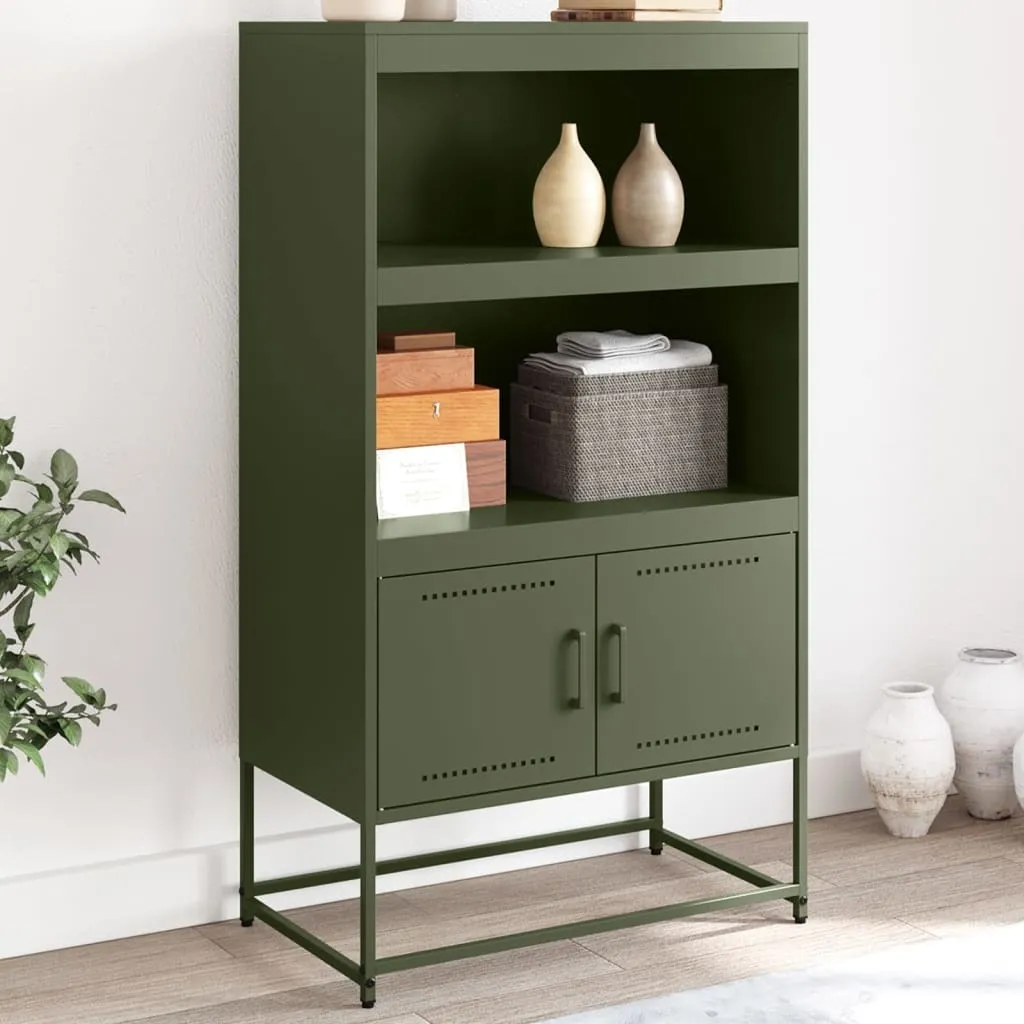 Porta TV Industriale Maison Exclusive 100cm Acciaio Antracite - Design
