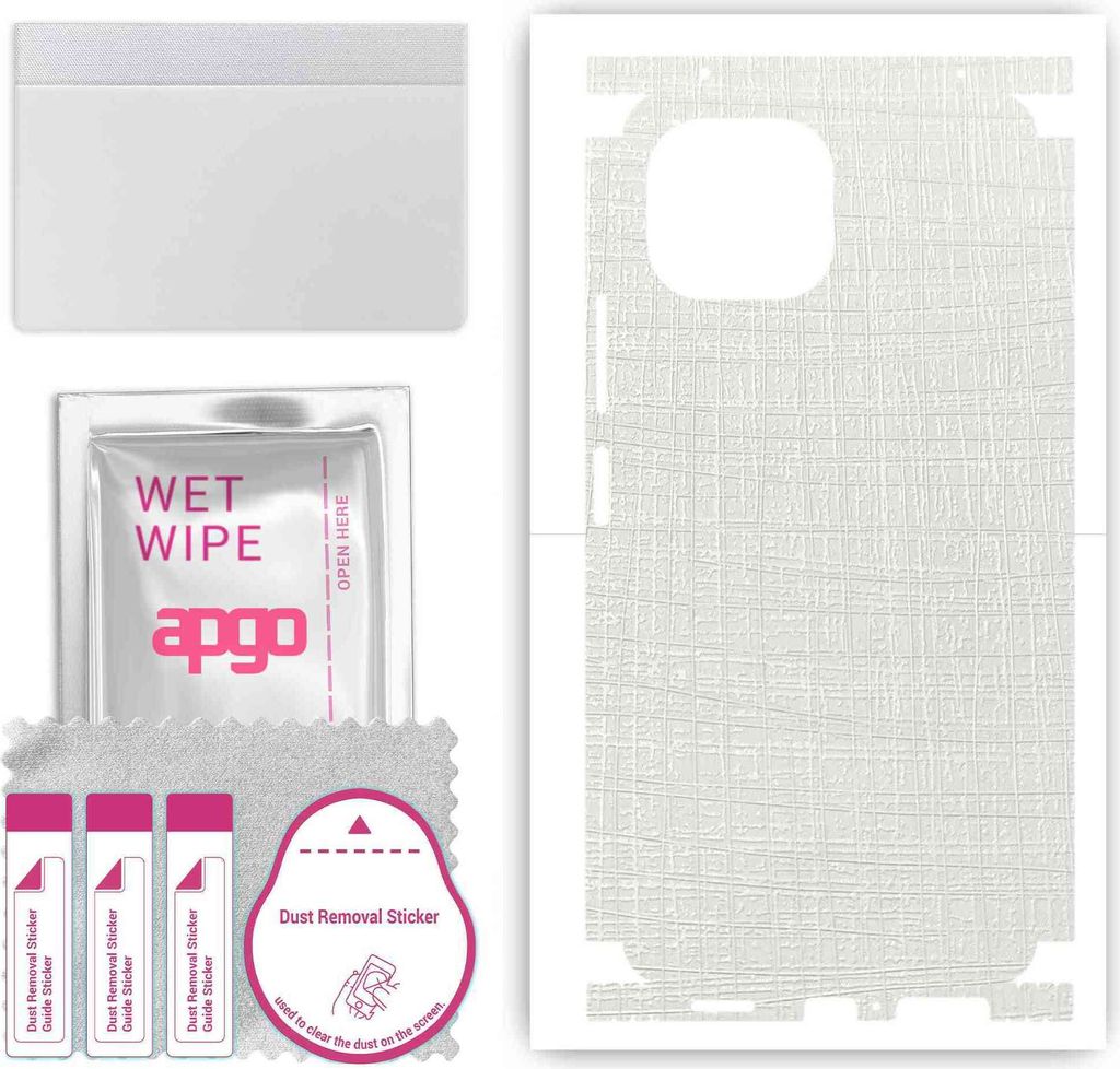 apgo Rückseite + Seiten Schutzfolie, Skin, kompatibel mit Xiaomi Mi 11 Lite, Hinten Displayschutzfolie aus Vinylfolie, kratzfest, einfache Montage...