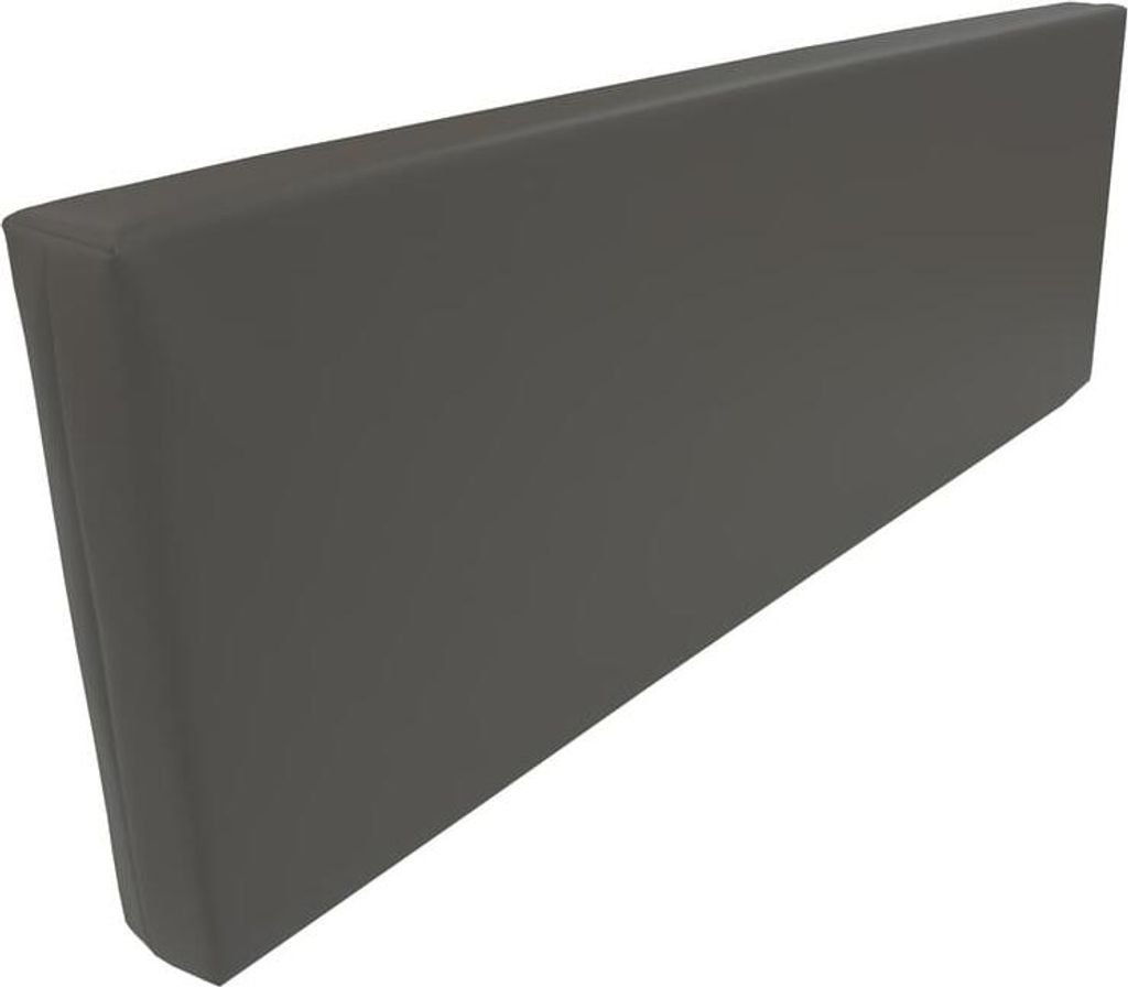 Rueckenlehne - Rueckenkissen für Palettenkissen (120x43x10cm (Petrol) MATRATZEN KISSEN Mit Kunstleder flammhemmend MVSS 302 - UV stabilisiert - SC...