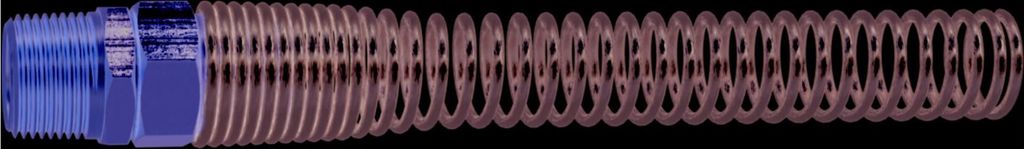 Riegler Starre Verschraubung, Knickschutzfeder, G 1/4, Schlauch-Ø 10x8