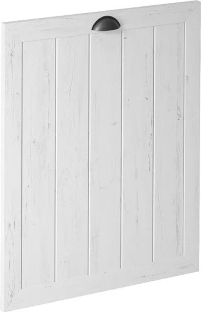 Frontblende 60 cm Küchenmöbel Küche Geschirrspülerfronten, Provence D60FZW Weiß/Matt