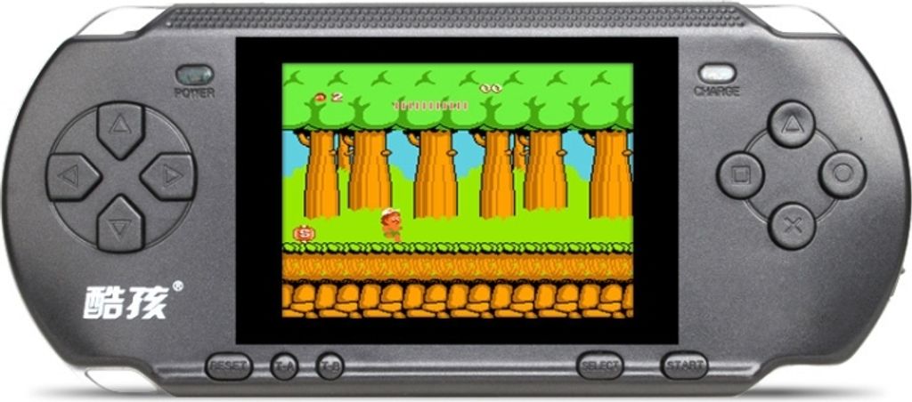 CoolBaby RS-15 318 in 1 Classic Games Retro Handheld Spielkonsole mit 3,2 Zoll Farbbildschirm, Unterstützung AV-Ausgang (schwarz)