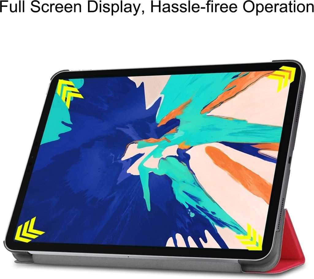 Premium Smart Cover Rot Tasche Etuis Hülle für Apple iPad Air 13 2024 / Pro 12.9 2020