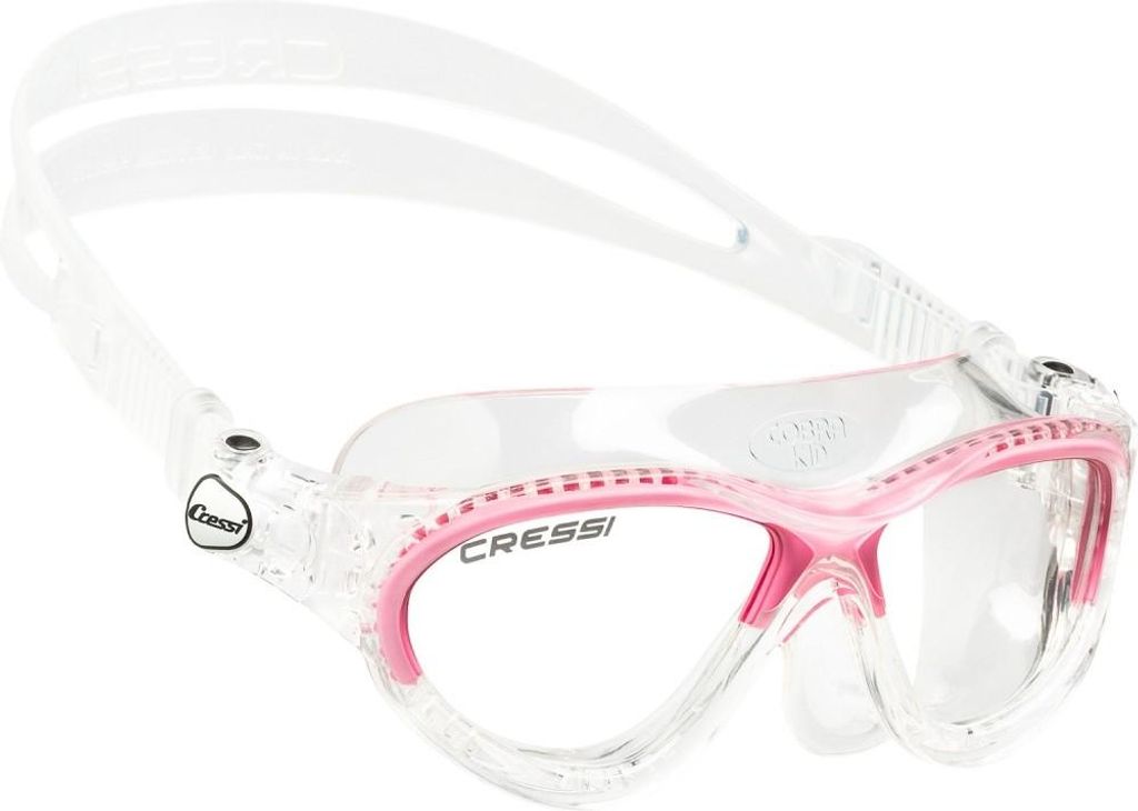 Cressi Mini Cobra Swim Goggles - Clear/Pink Clear/Pink